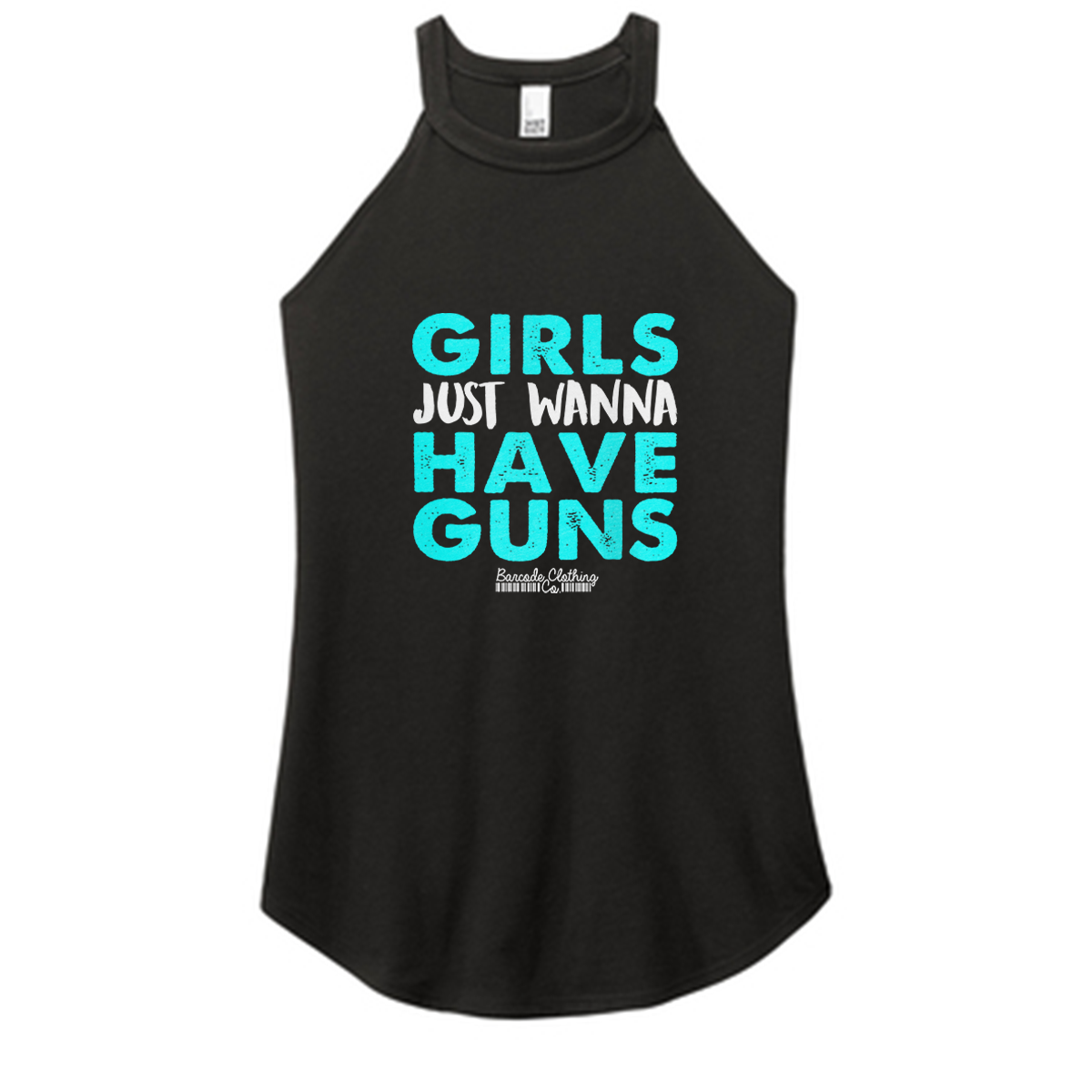 Girls Just Wanna Have Guns Racerback Tank Top
