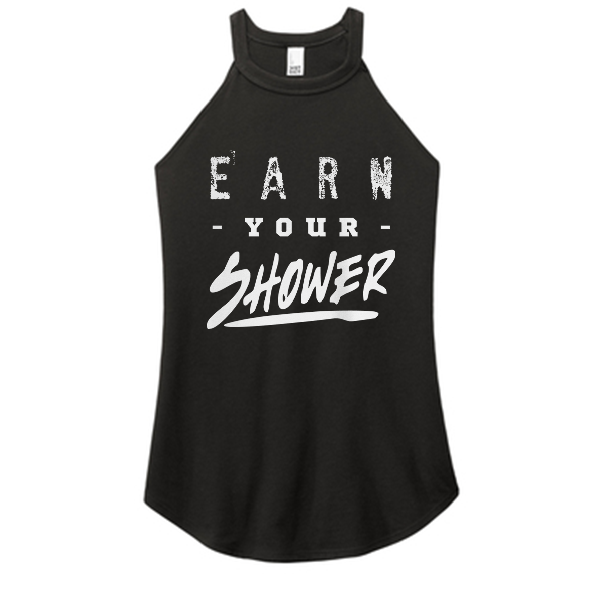 Earn Your Shower Color Rocker Tank