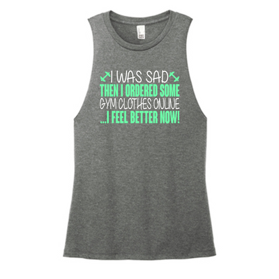 I Was Sad Color Muscle Tank