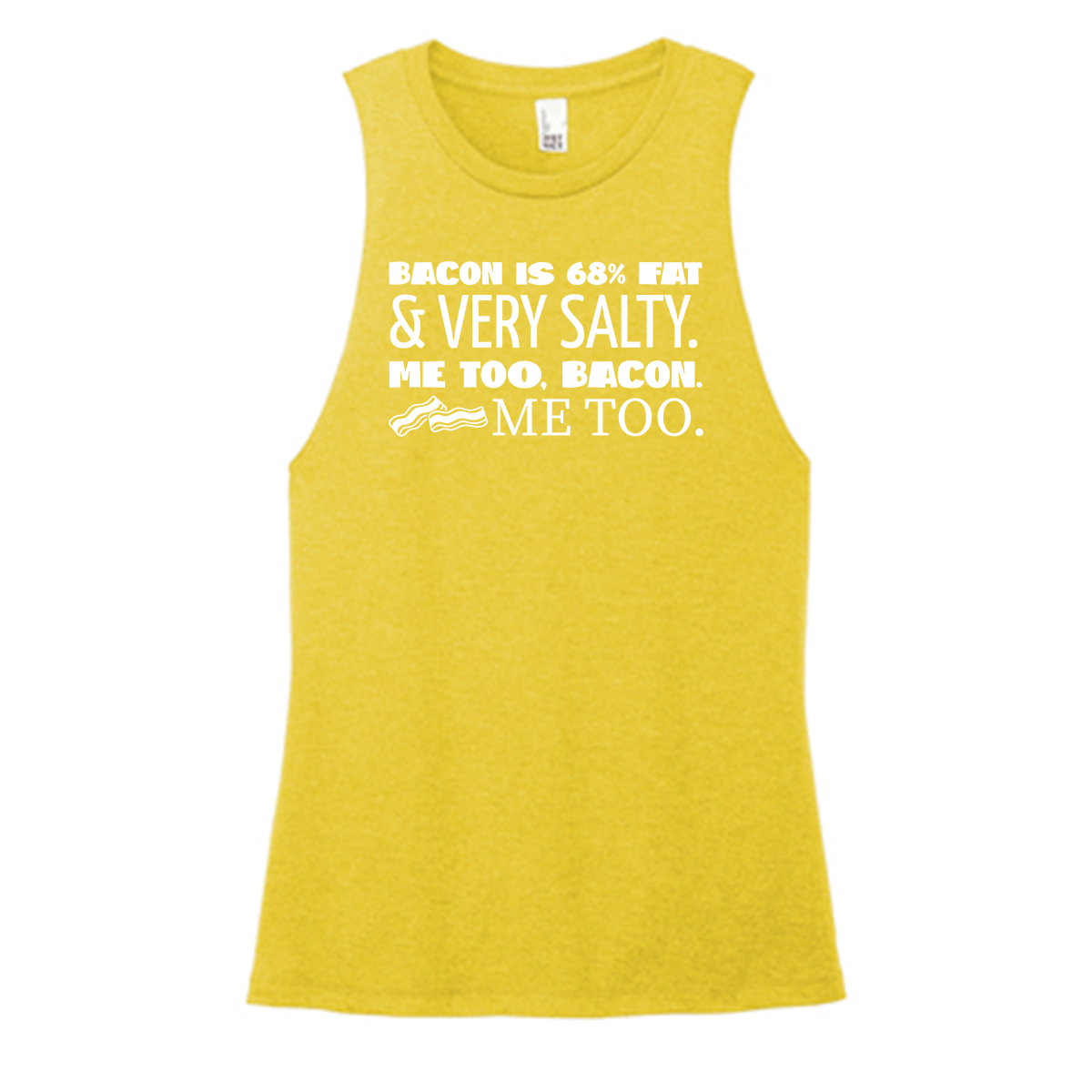 Bacon Salty Color Muscle Tank