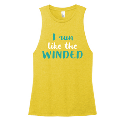 Run Like The Winded Color Muscle Tank
