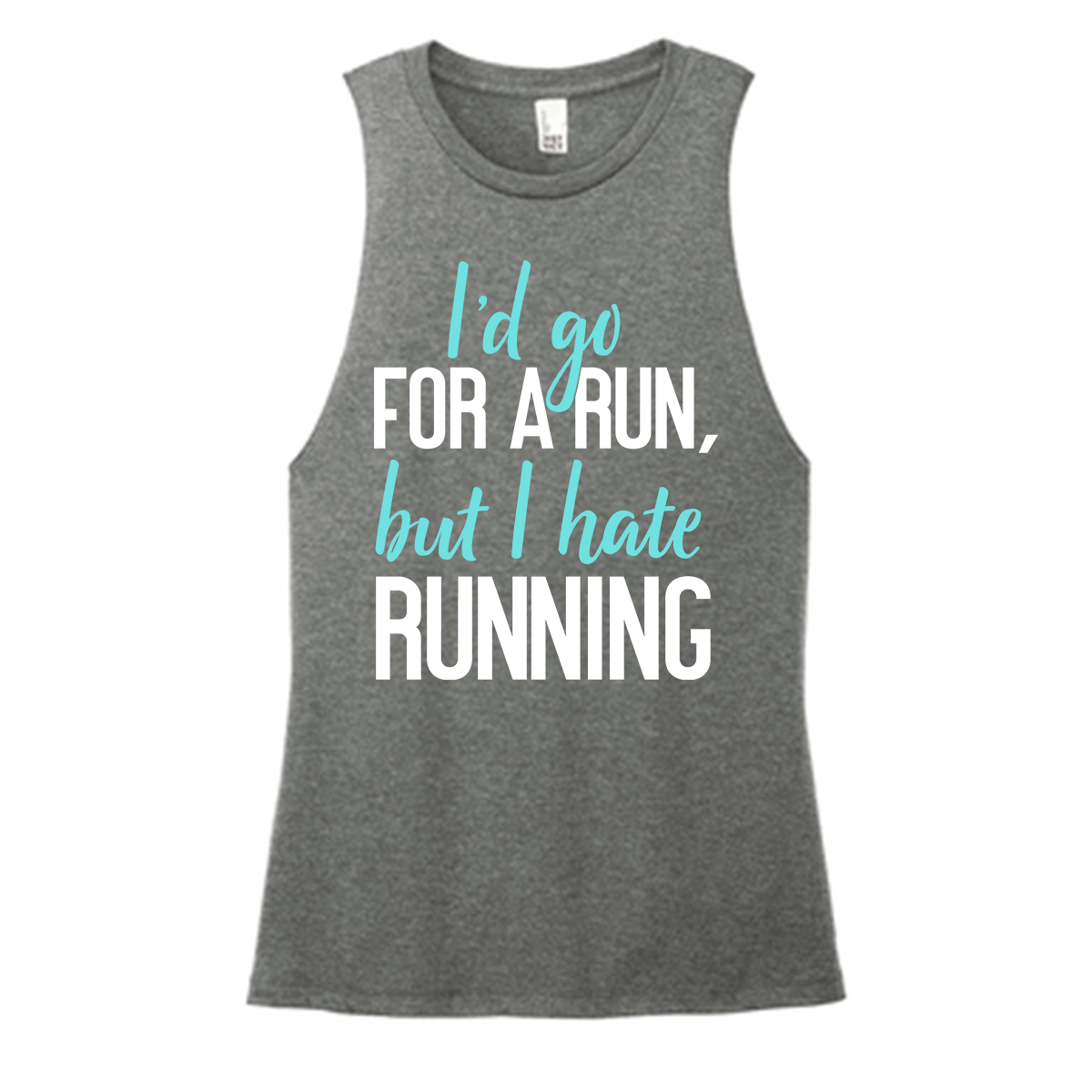 Go For A Run Color Muscle Tank