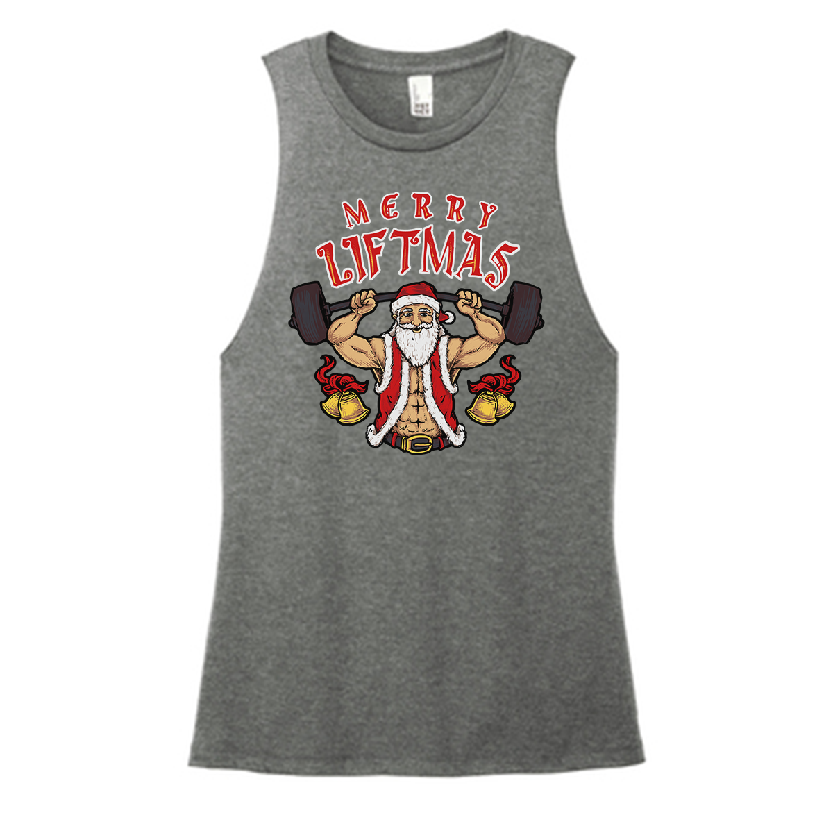 Merry Liftmas Color Muscle Tank