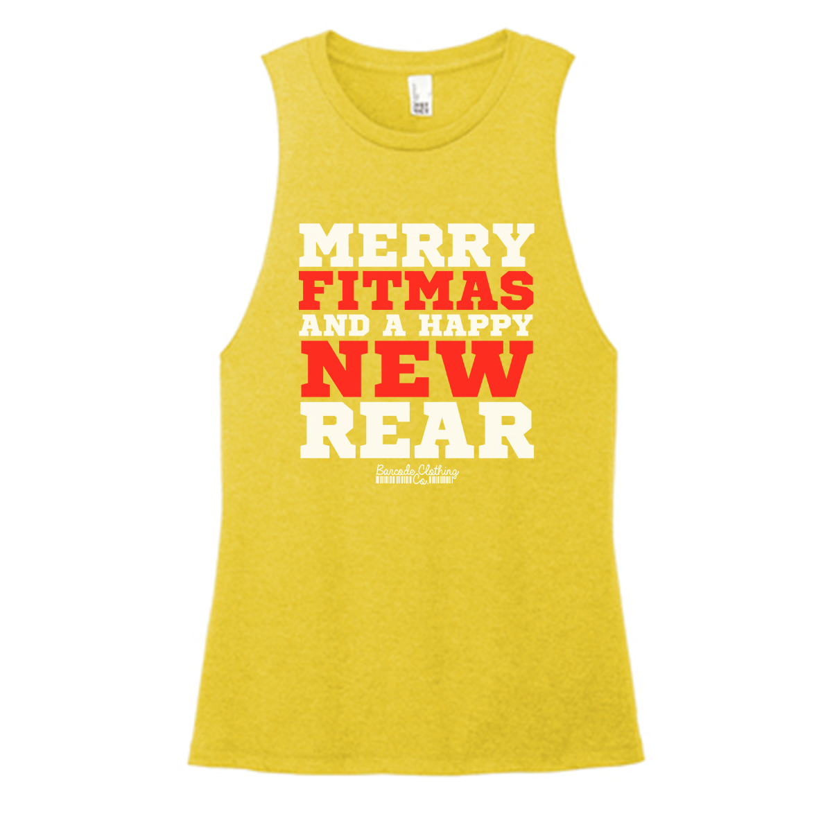 Merry Fitmas and a Happy New Rear Color Muscle Tank