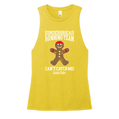 Gingerbread Running Team Color Muscle Tank