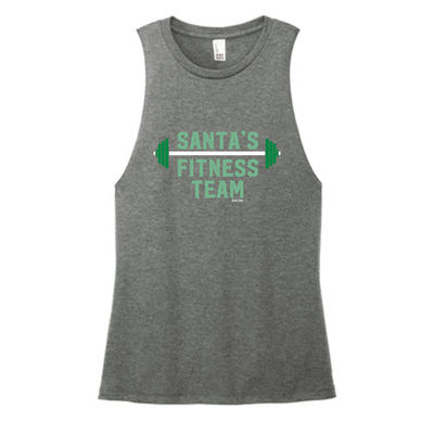 Santa's Fitness Team Color Muscle Tank
