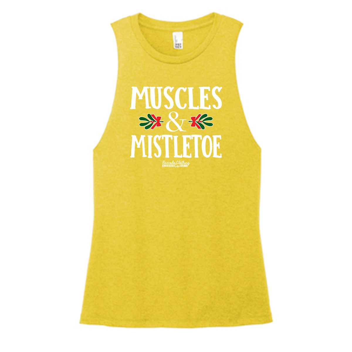 Muscles and Mistletoe Color Muscle Tank