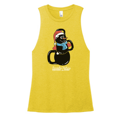 Kettlebell Snowman Color Muscle Tank