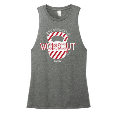 Holly Jolly Workout Color Muscle Tank