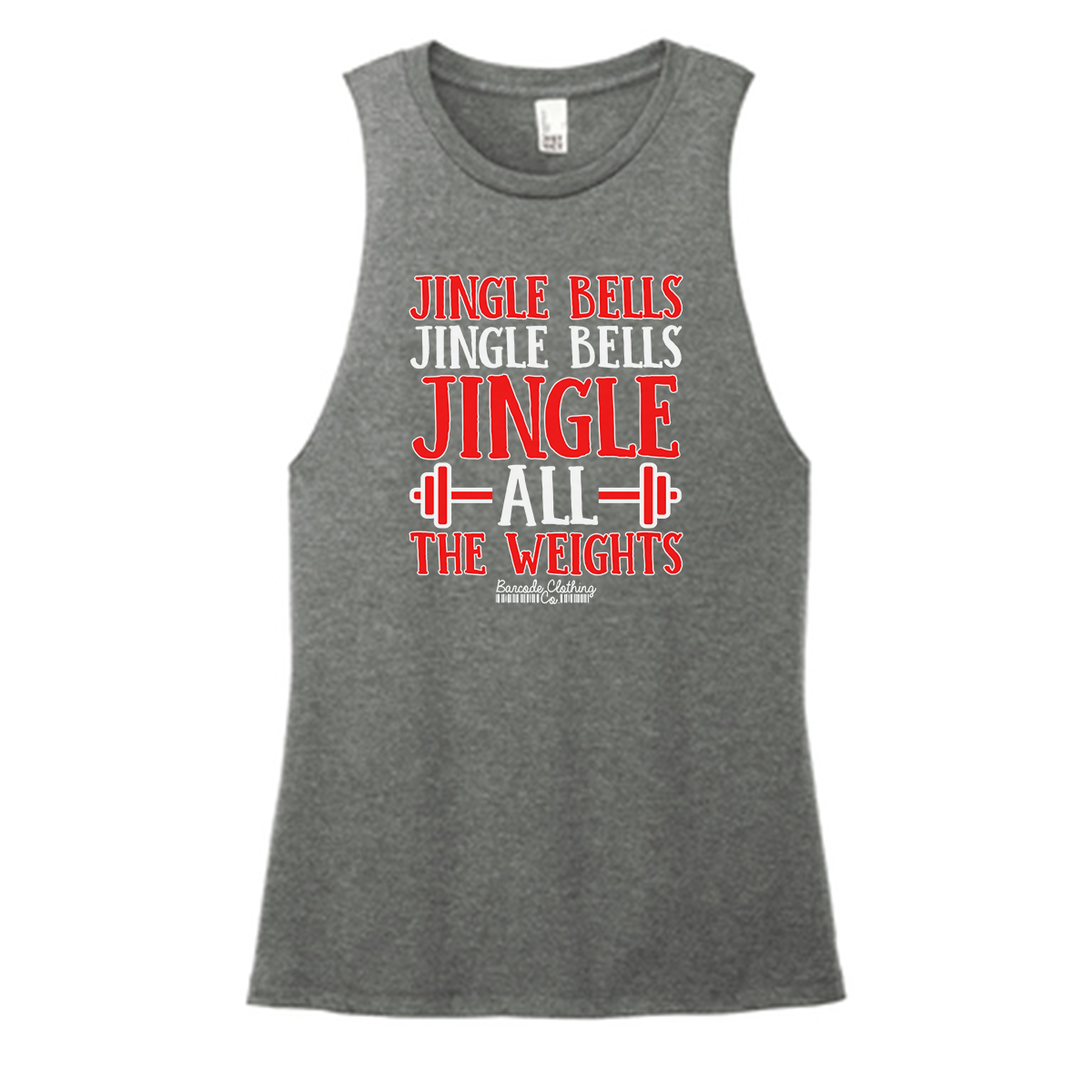 Jingle All The Weights Color Muscle Tank