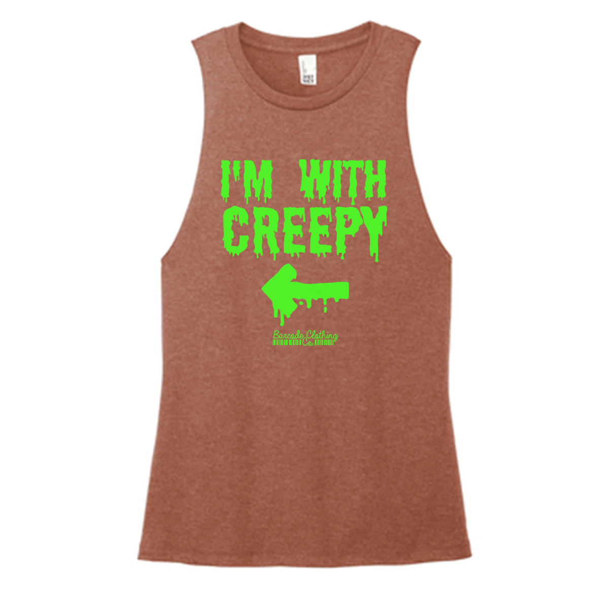 I'm With Creepy Color Muscle Tank