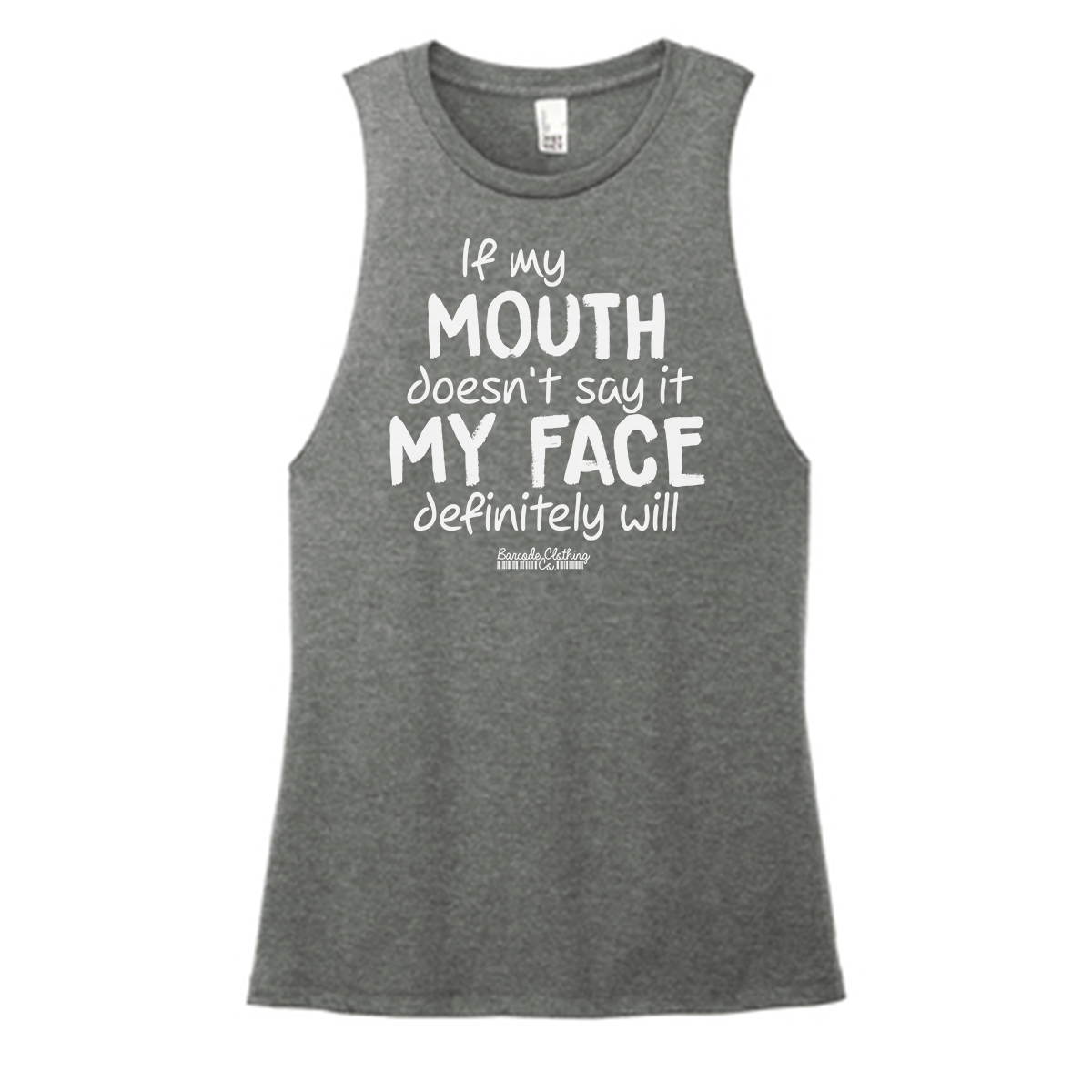 If My Mouth Color Muscle Tank