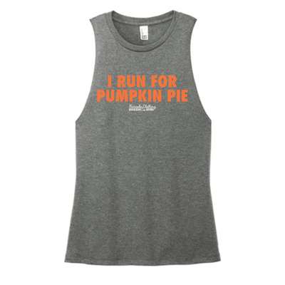 I Run For Pumpkin Pie Color Muscle Tank