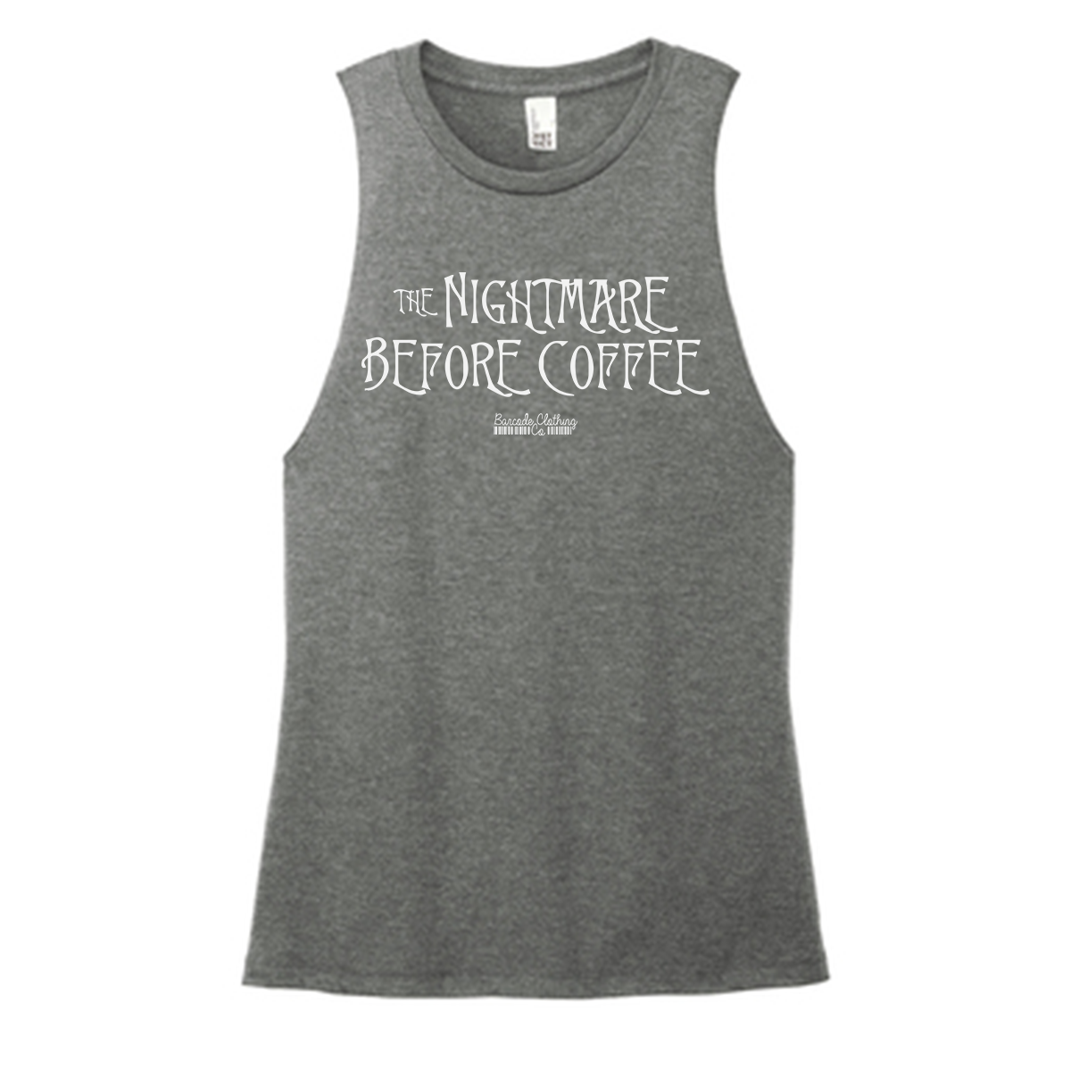 Nightmare Before Coffee Color Muscle Tank