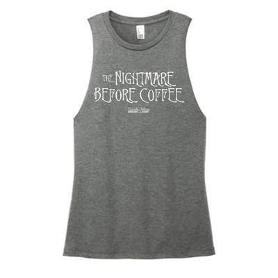 Nightmare Before Coffee Color Muscle Tank