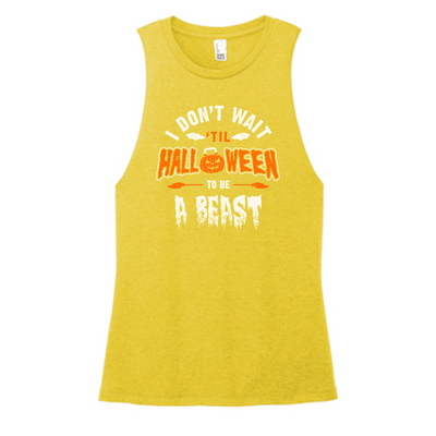 Halloween Beast Color Muscle Tank