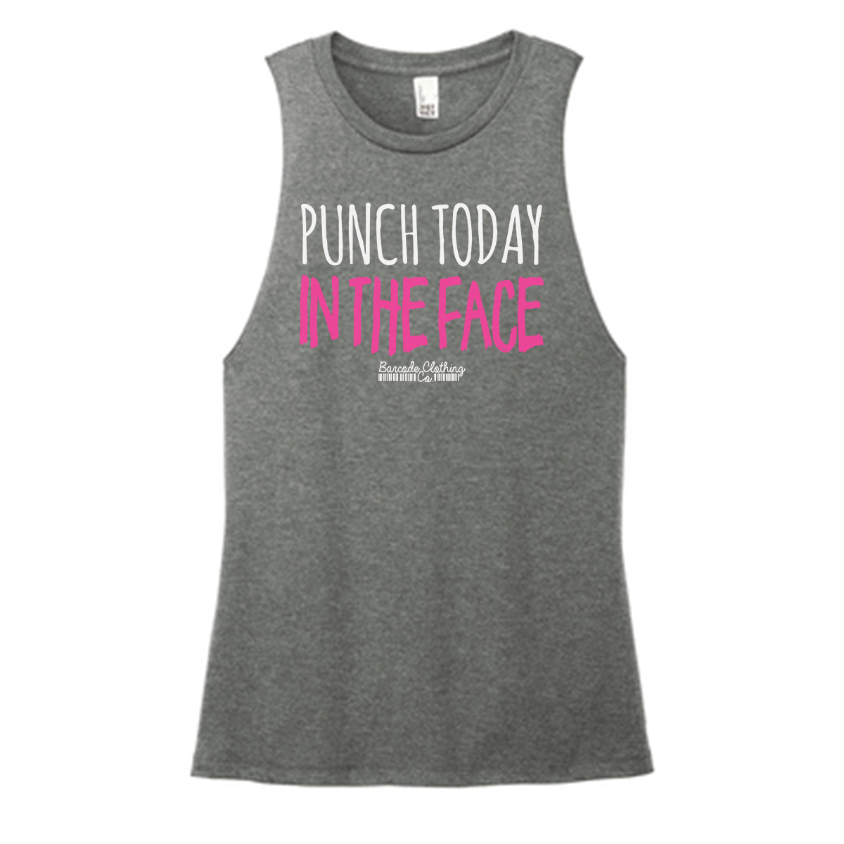 Punch Today In The Face Color Muscle Tank