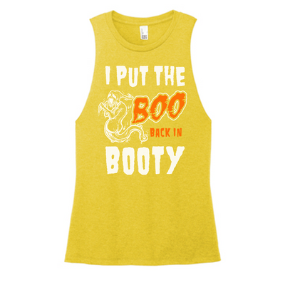 Boo Back In Booty Color Muscle Tank