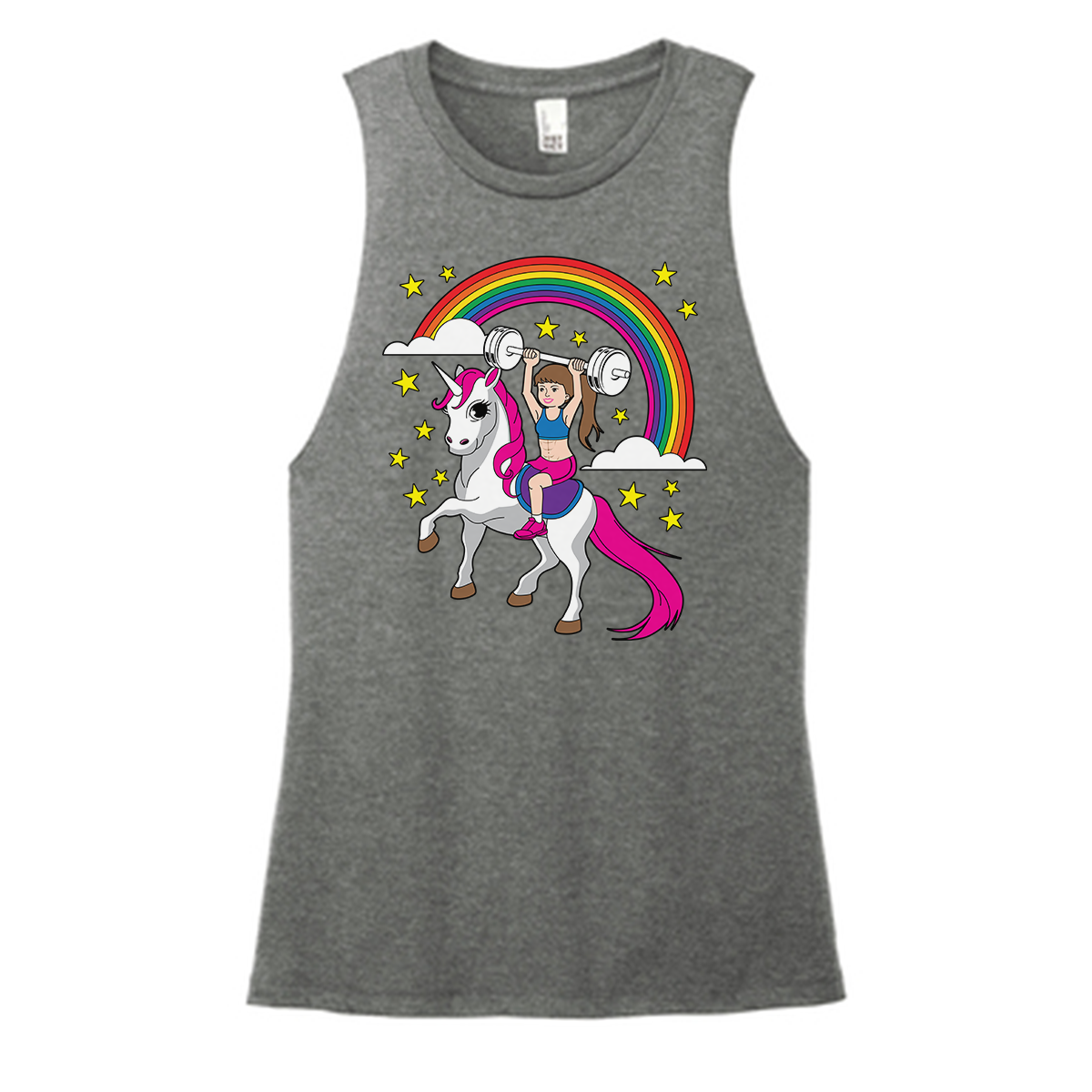 Magical Unicorn Color Muscle Tank