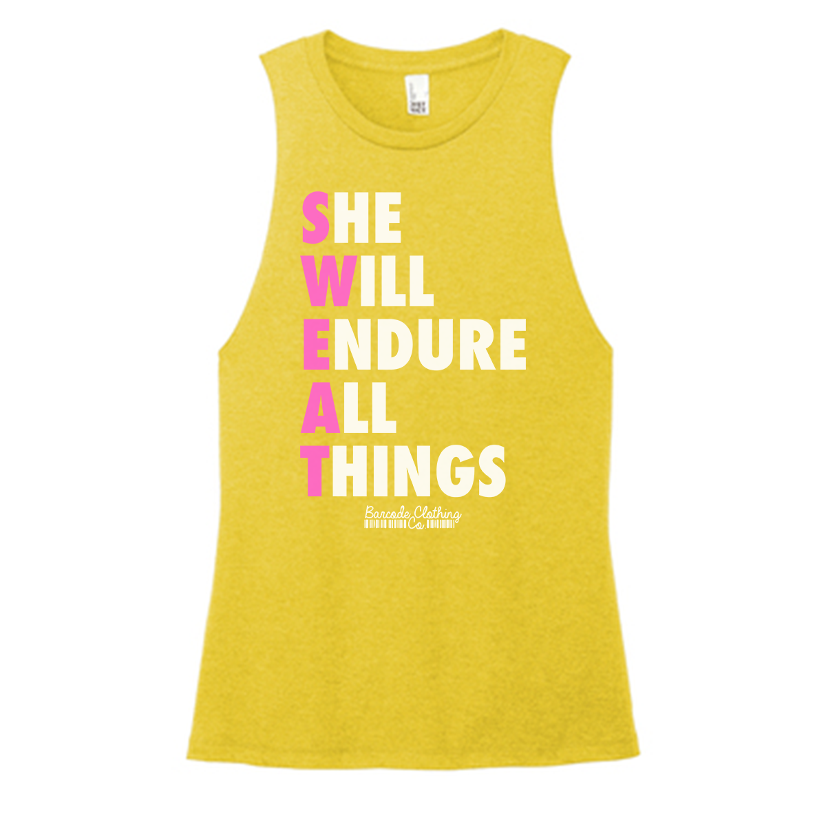 She Will Endure All Things Color Muscle Tank