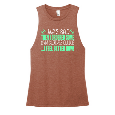 I Was Sad Color Muscle Tank