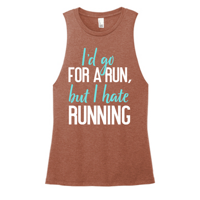 Go For A Run Color Muscle Tank