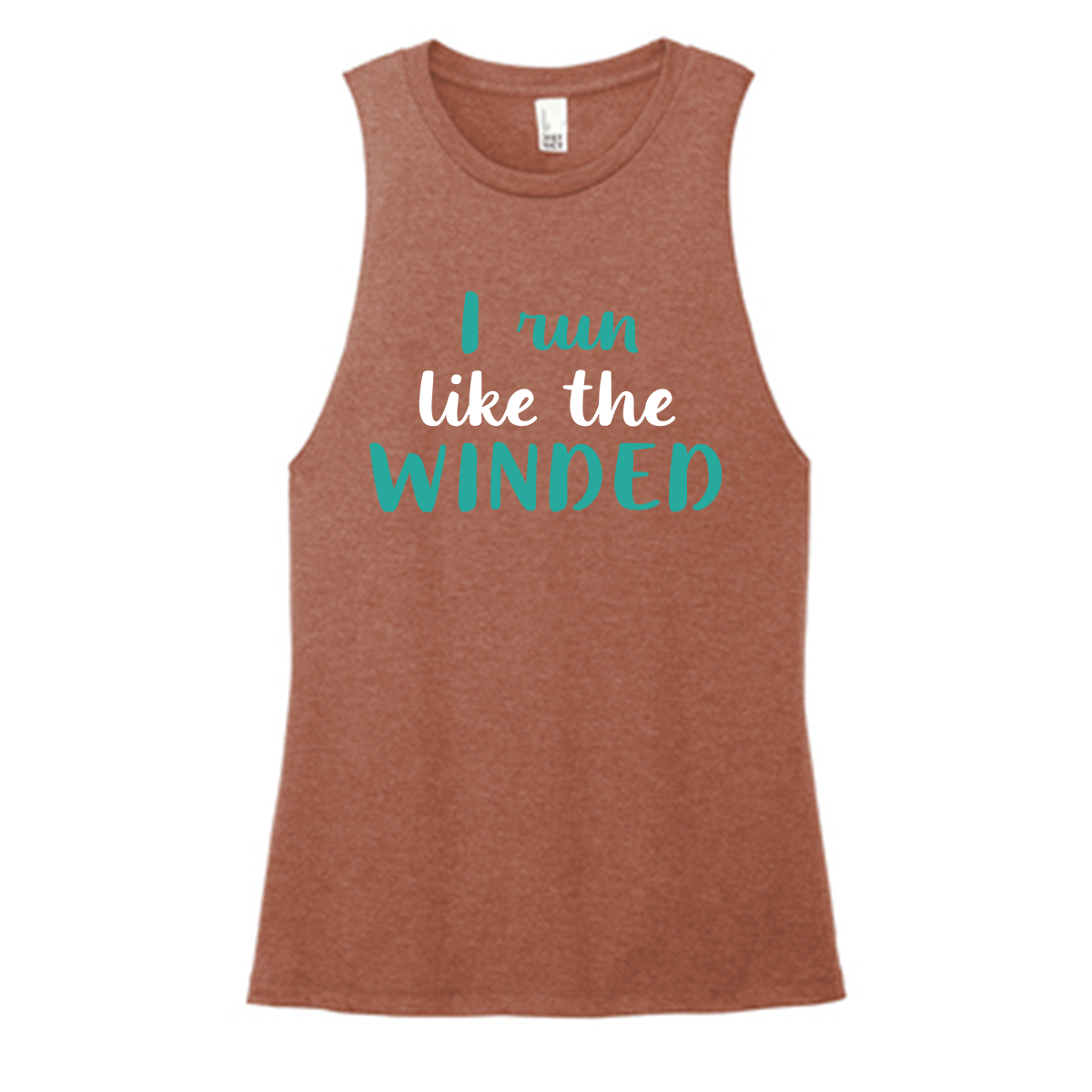 Run Like The Winded Color Muscle Tank