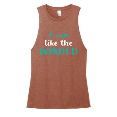 Run Like The Winded Color Muscle Tank