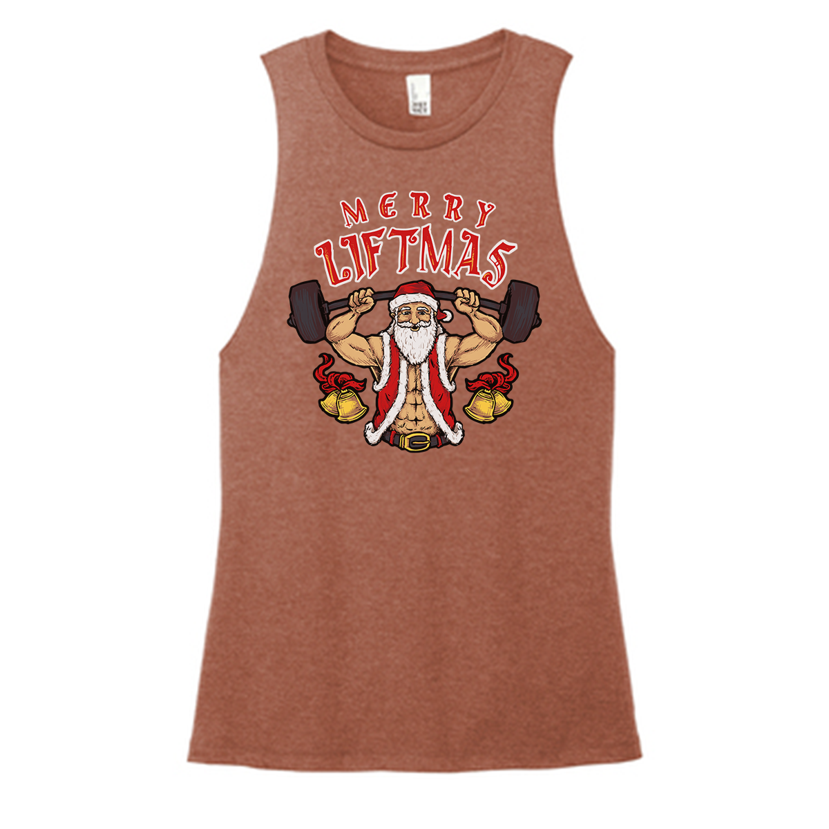 Merry Liftmas Color Muscle Tank