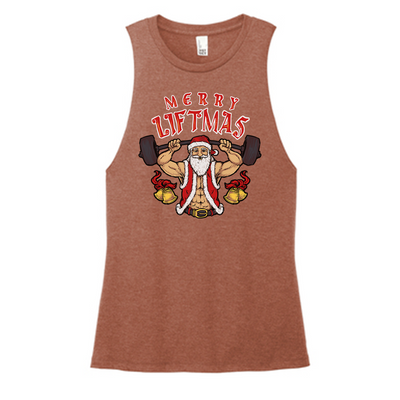Merry Liftmas Color Muscle Tank