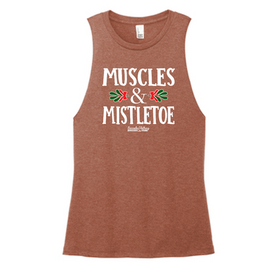 Muscles and Mistletoe Color Muscle Tank