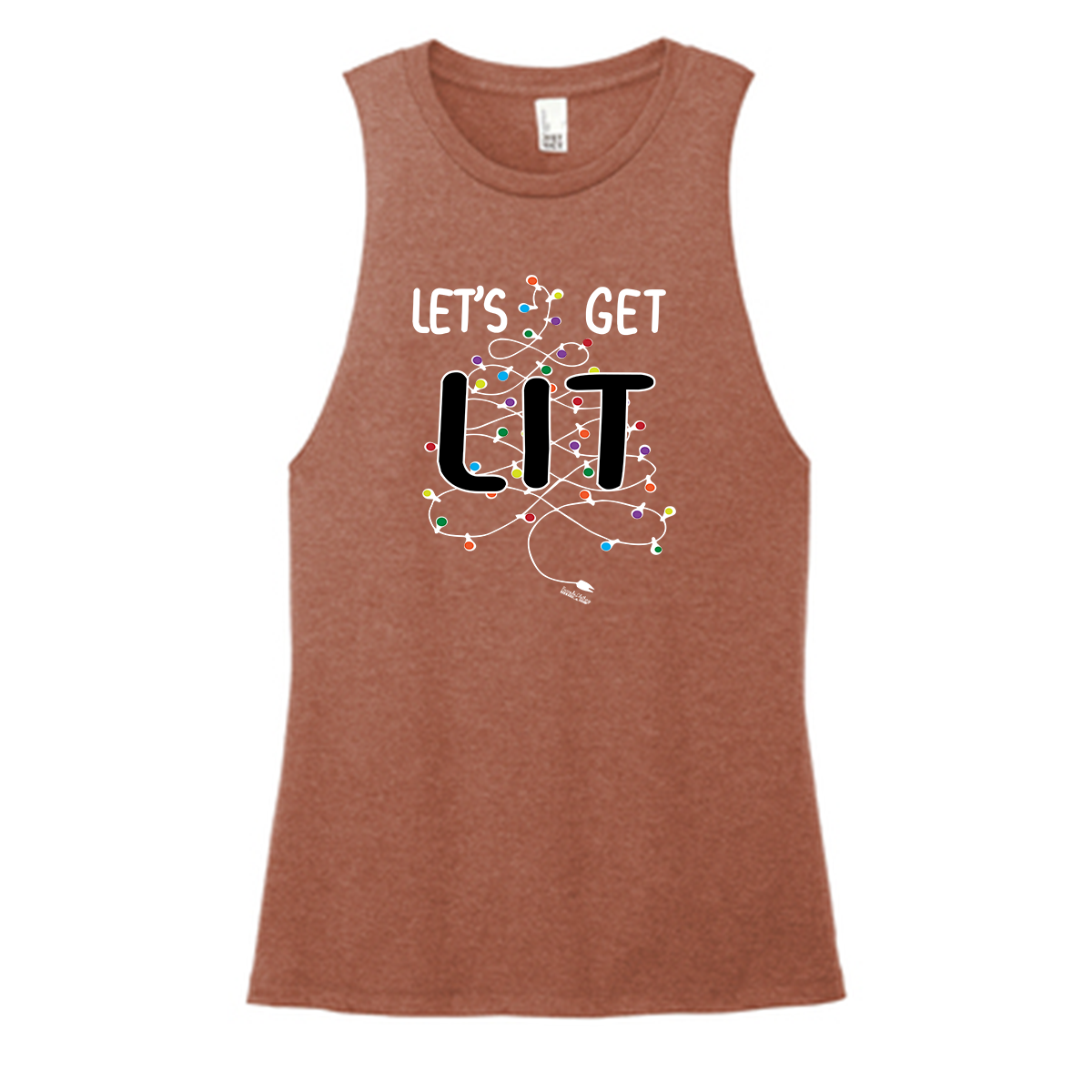 Let's Get Lit Color Muscle Tank