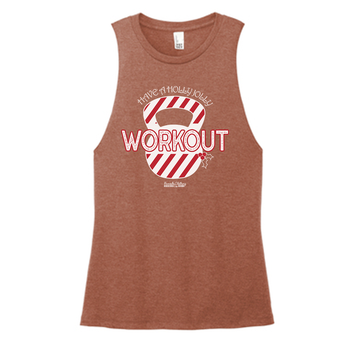 Holly Jolly Workout Color Muscle Tank