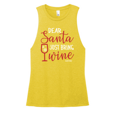 Santa Wine Color Muscle Tank