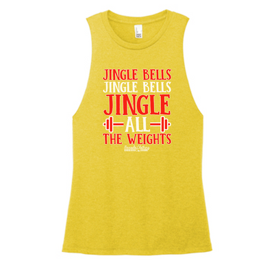 Jingle All The Weights Color Muscle Tank