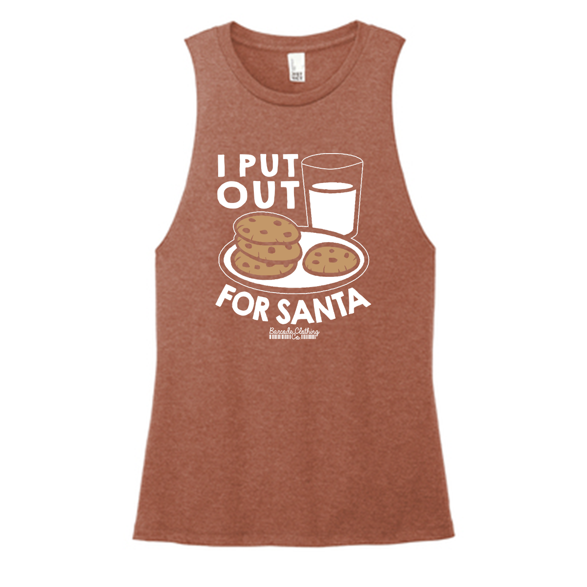 I Put Out For Santa Color Muscle Tank