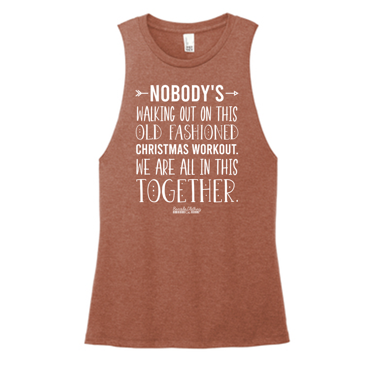 Old Fashioned Christmas Color Muscle Tank