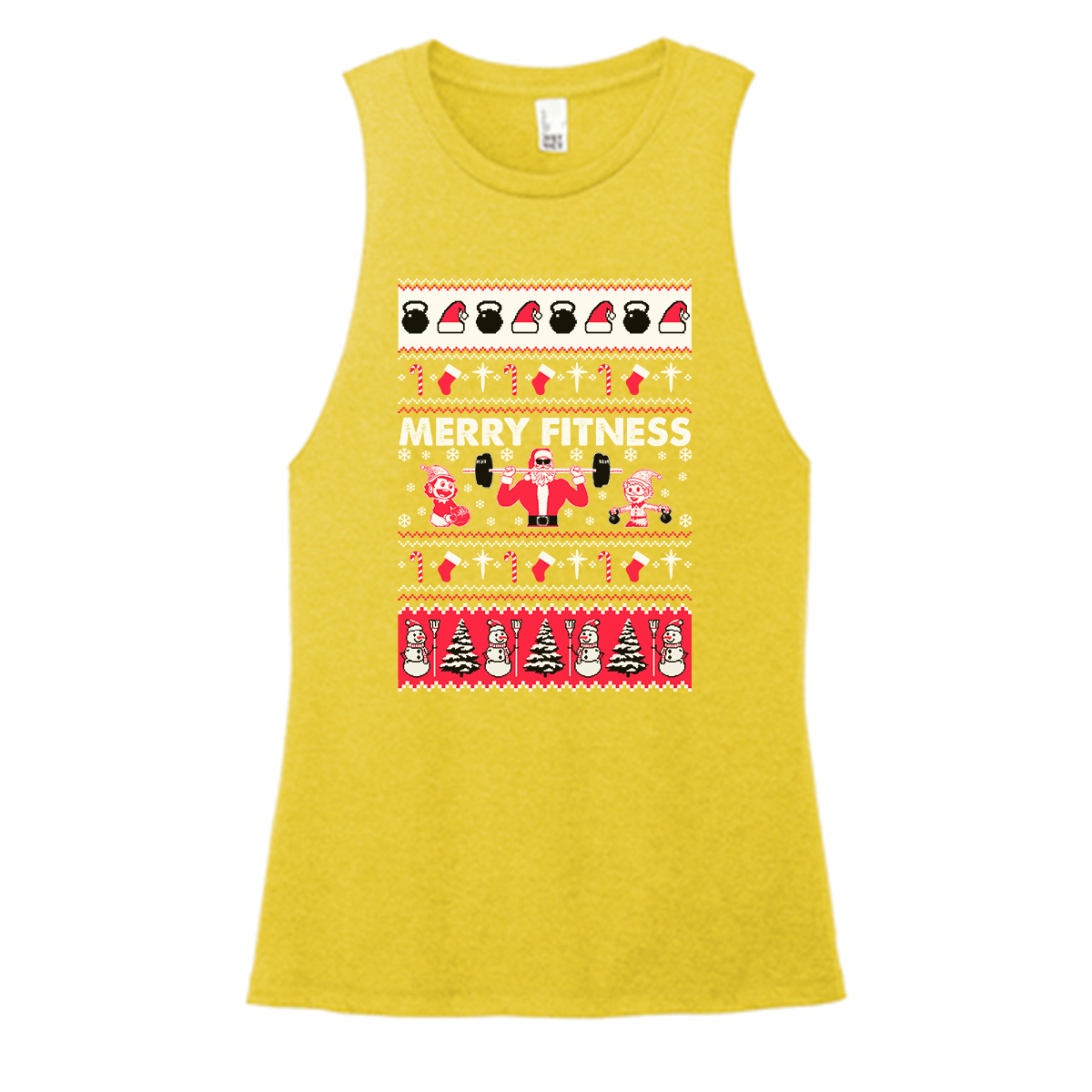 Merry Fitness Color Muscle Tank