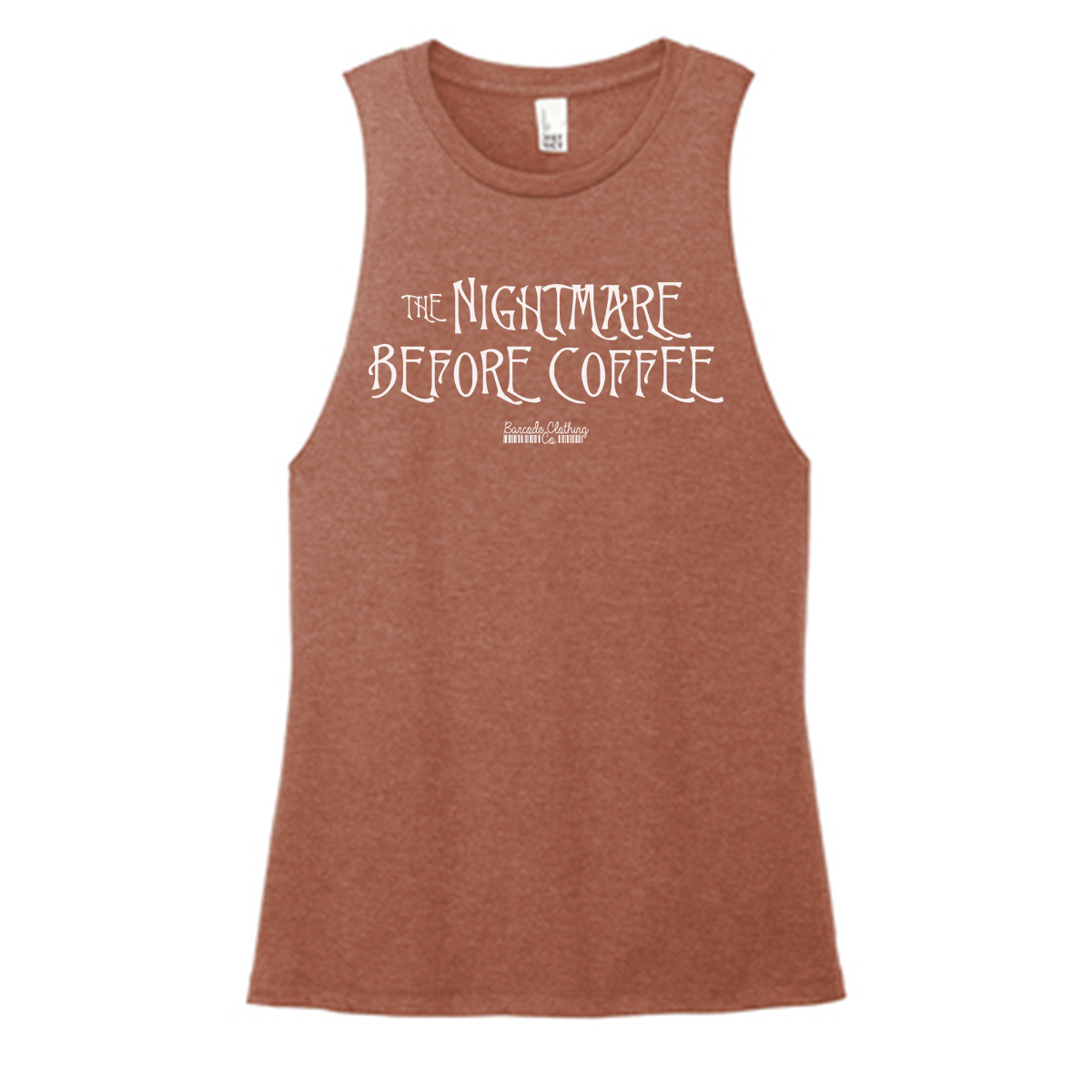 Nightmare Before Coffee Color Muscle Tank