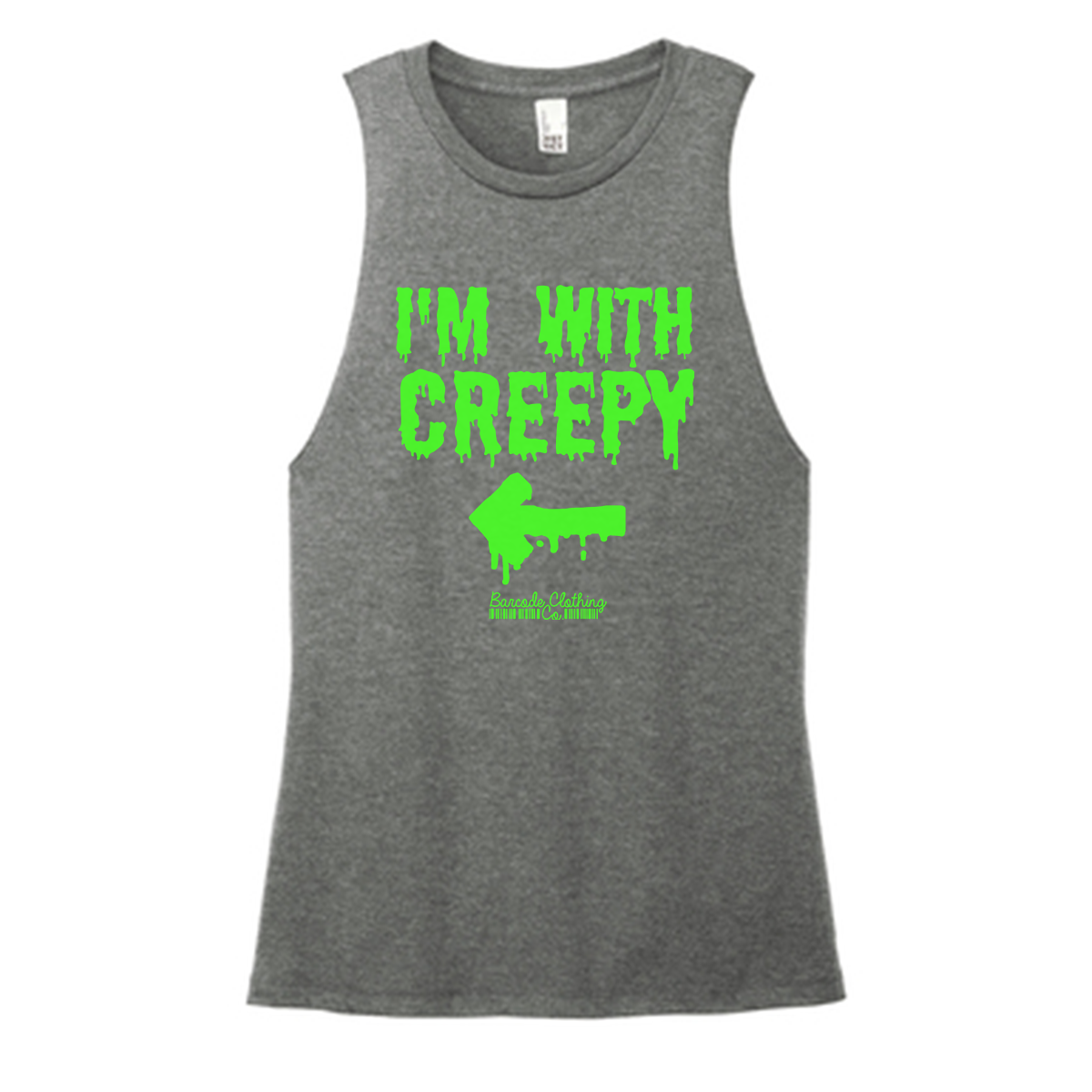 I'm With Creepy Color Muscle Tank