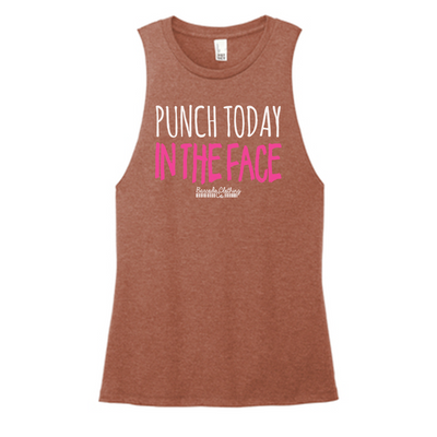 Punch Today In The Face Color Muscle Tank