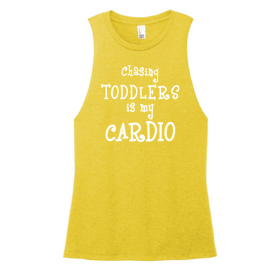 Chasing Toddlers Color Muscle Tank