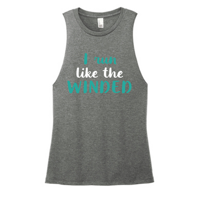 Run Like The Winded Color Muscle Tank