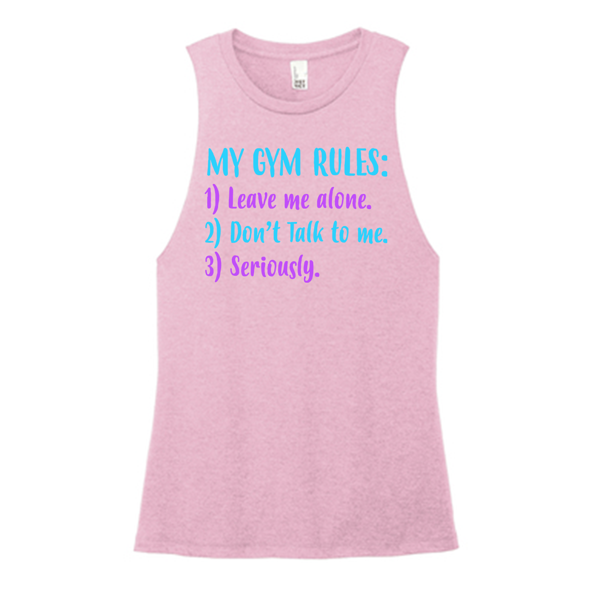 Gym Rules Color Muscle Tank