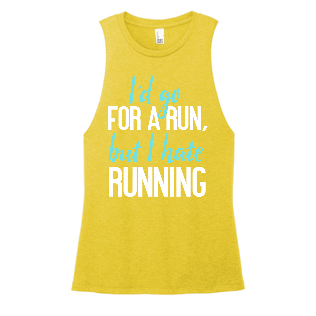 Go For A Run Color Muscle Tank