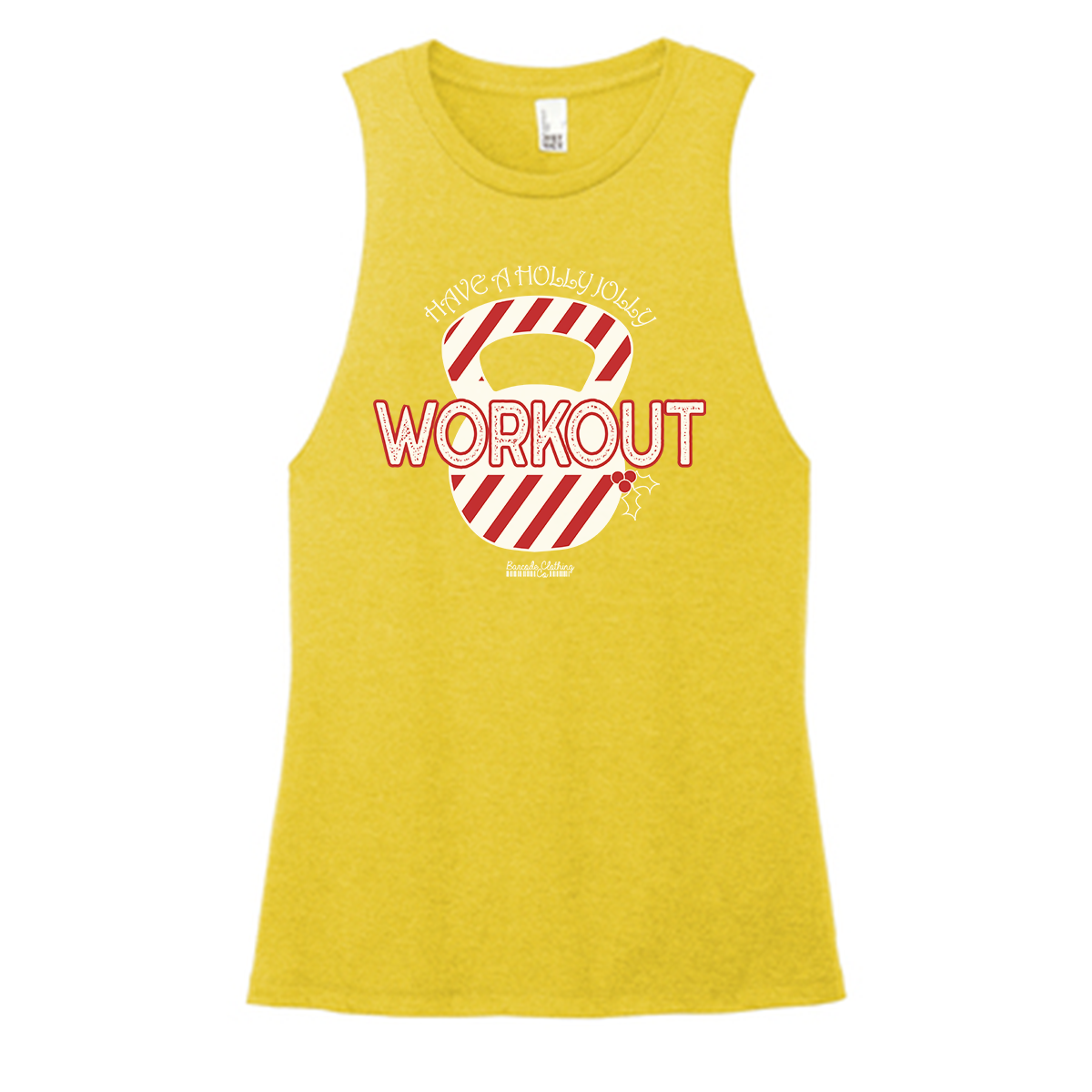 Holly Jolly Workout Color Muscle Tank