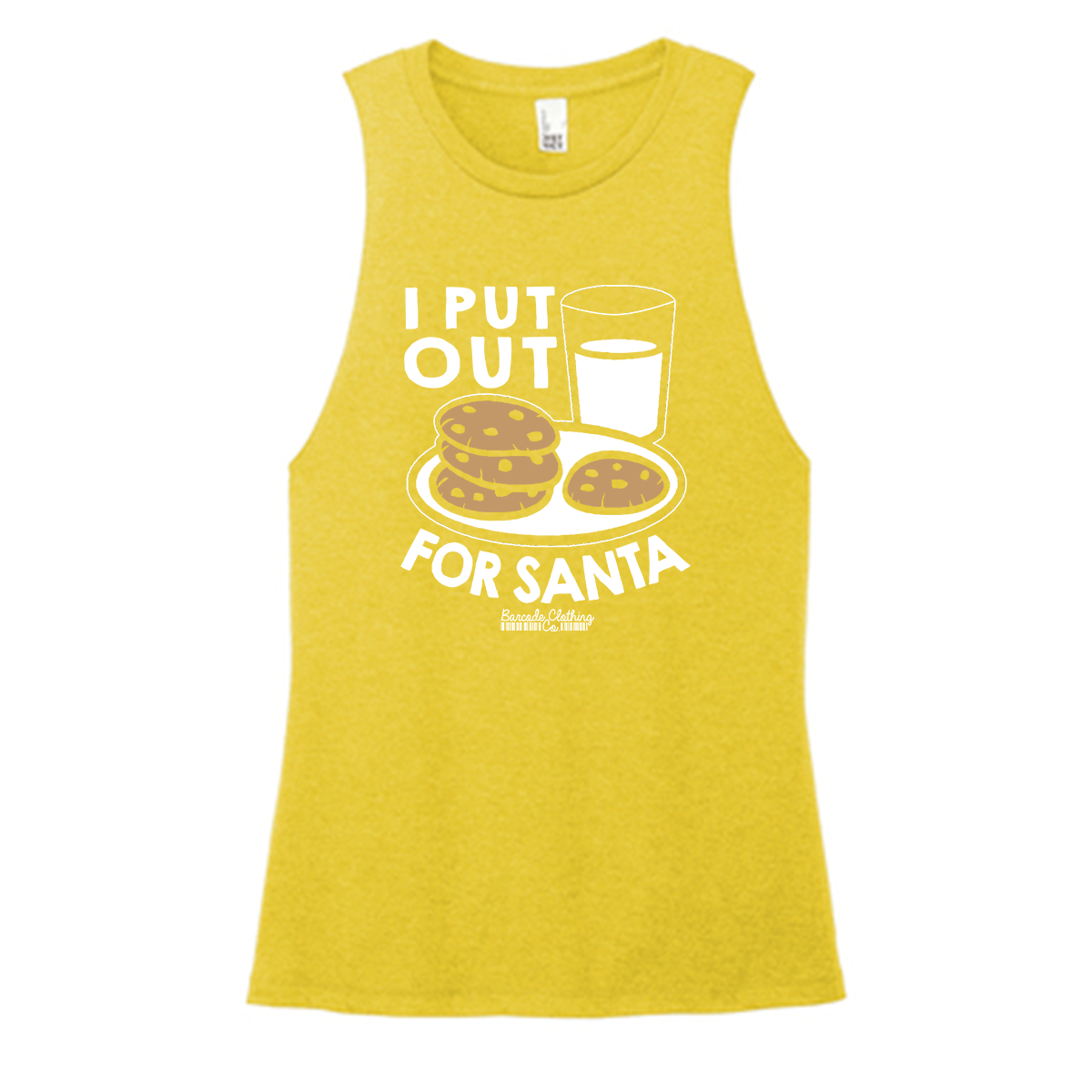 I Put Out For Santa Color Muscle Tank