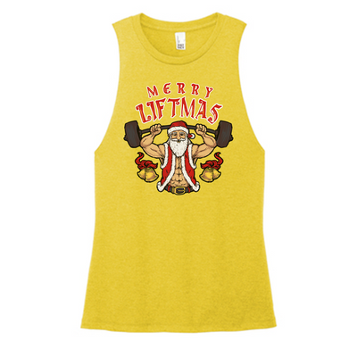 Merry Liftmas Color Muscle Tank