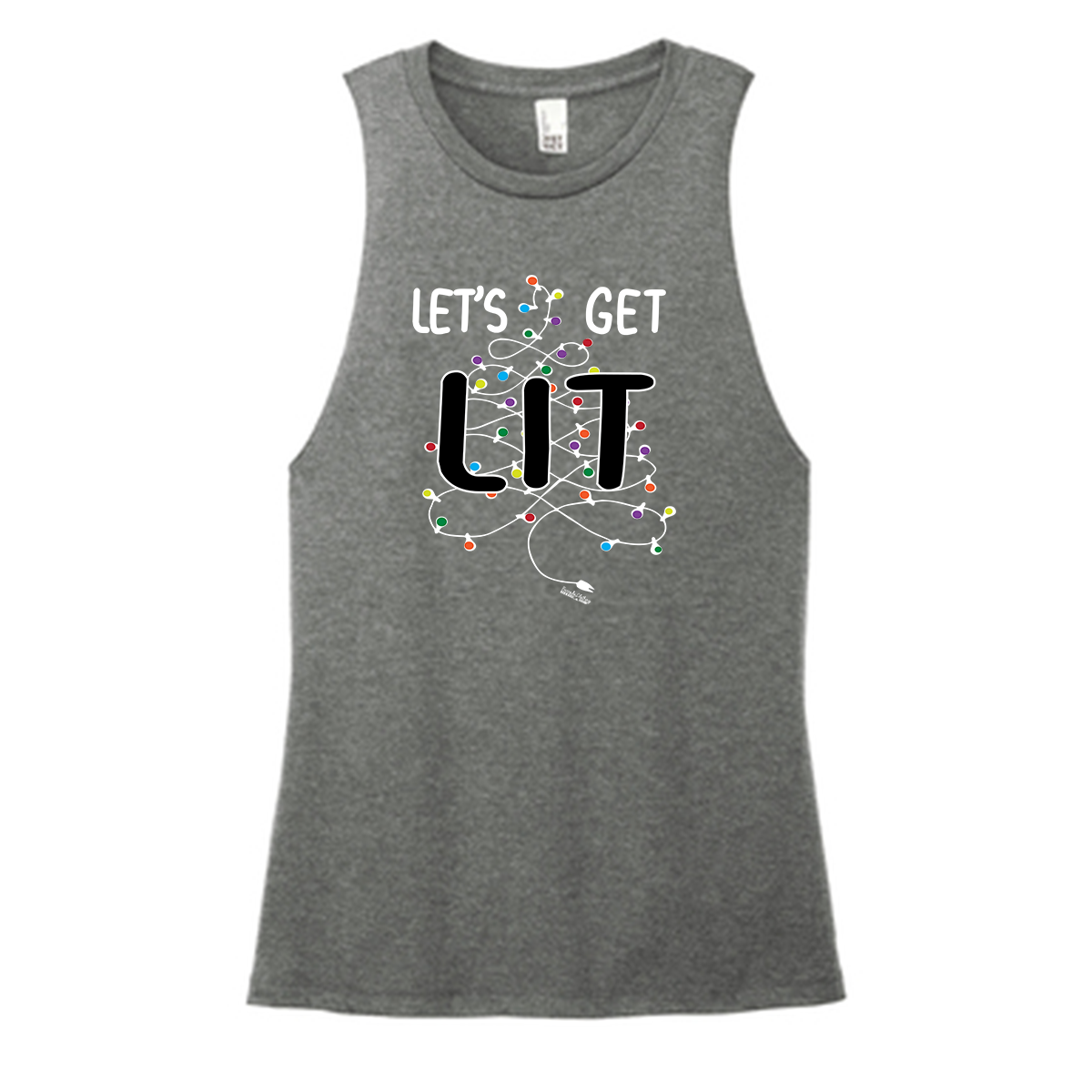 Let's Get Lit Color Muscle Tank