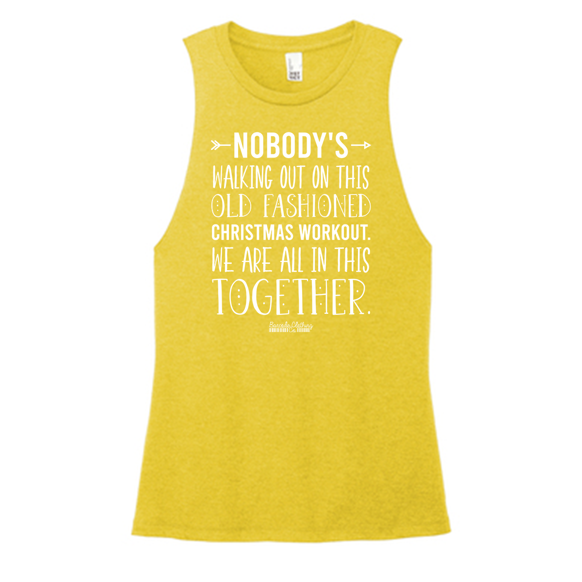 Old Fashioned Christmas Color Muscle Tank